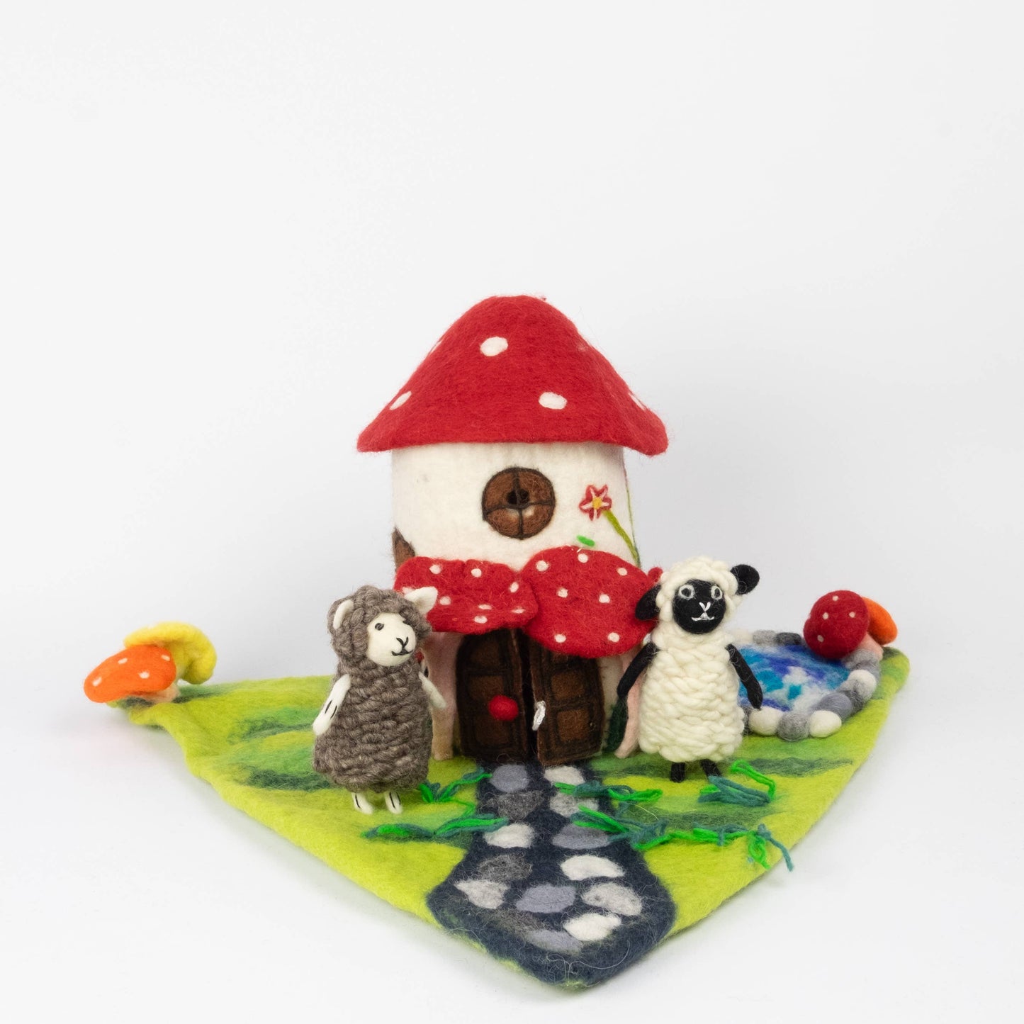 Finger Puppets - Felt Magic Mushroom House