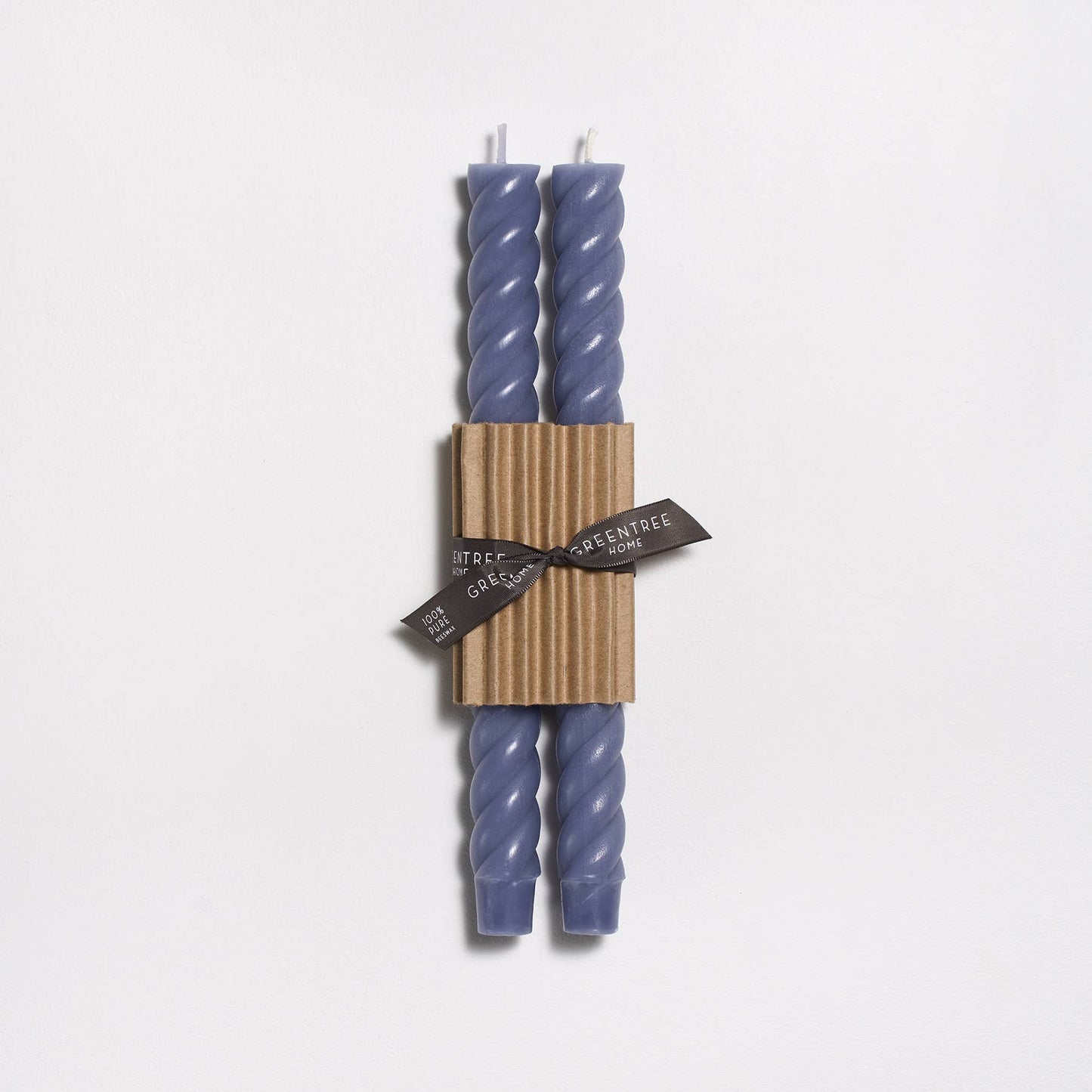 10" Rope Taper Candles: Turquoise