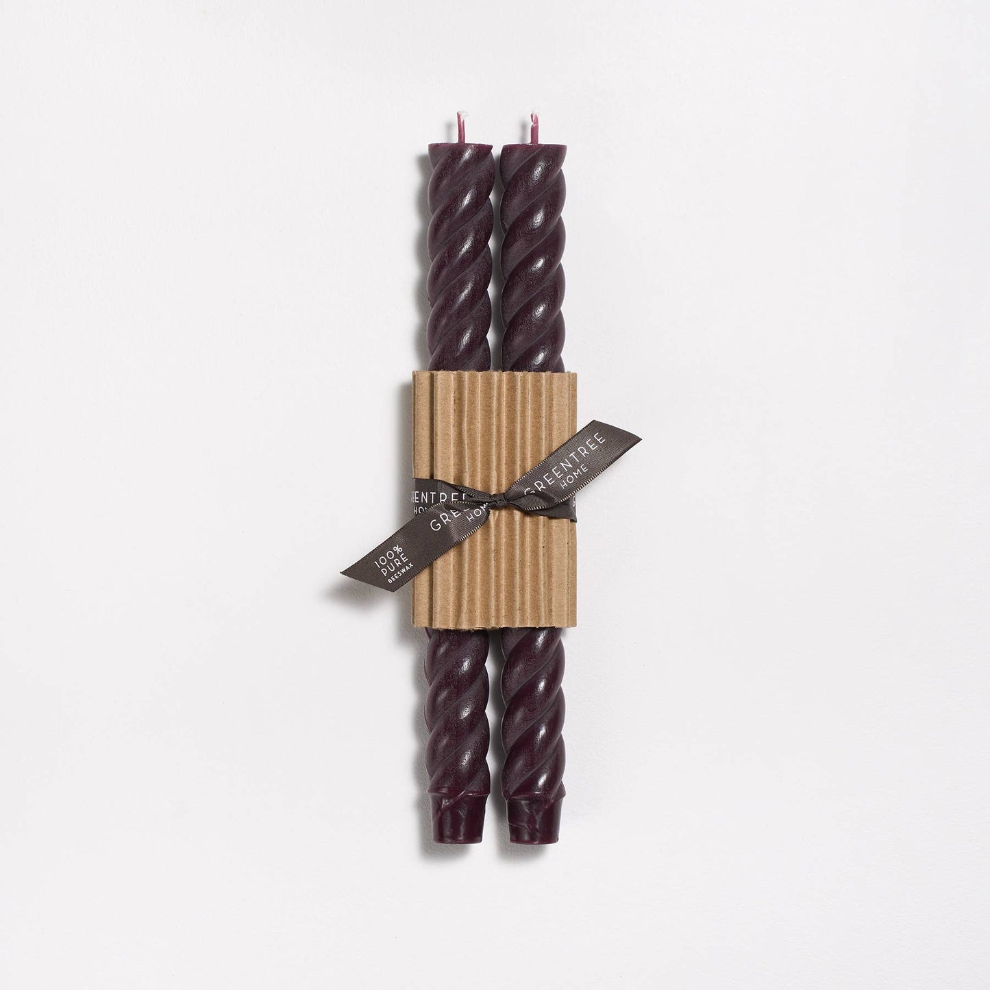10" Rope Taper Candles: Terra-cotta