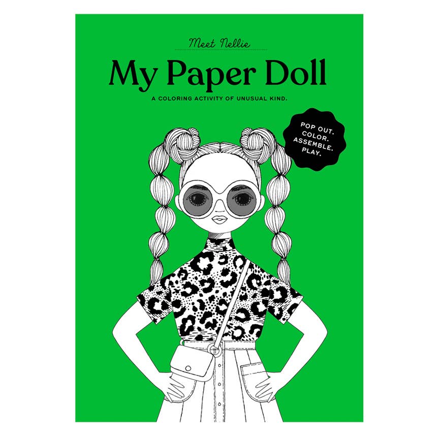 NELLIE COLORING PAPER DOLL KIT