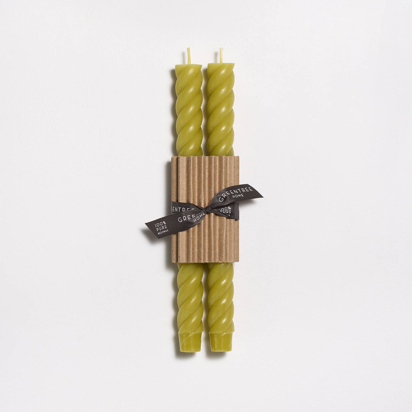 10" Rope Taper Candles: Terra-cotta