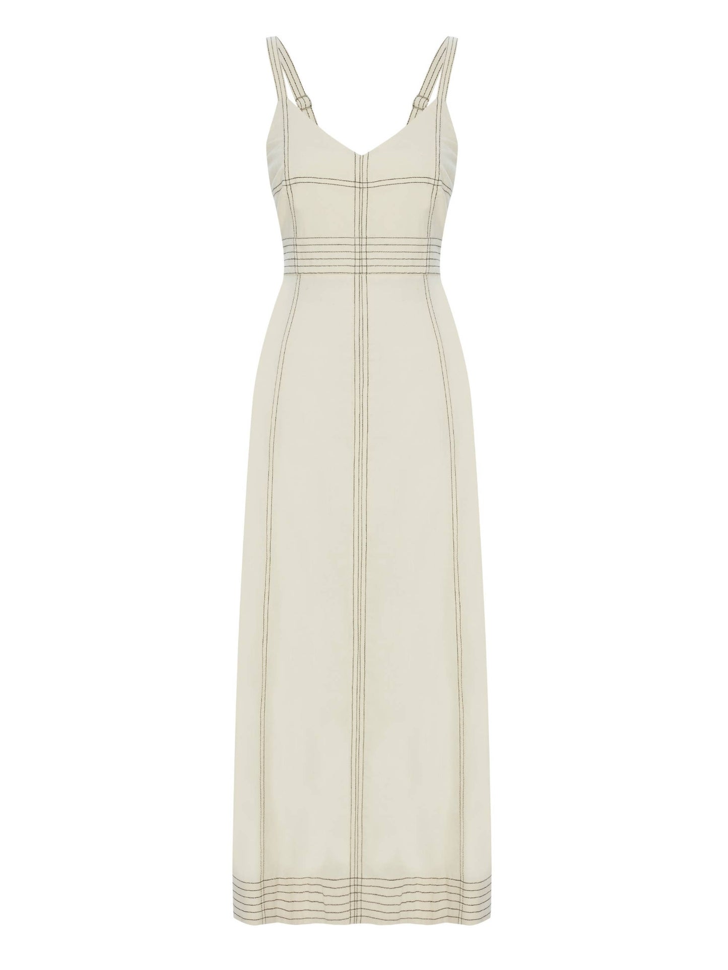 Eva Maxi Dress - Natural: Natural / Small/Medium