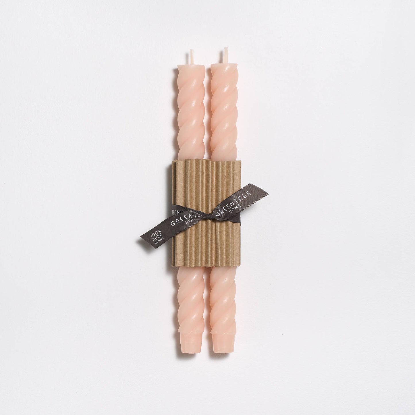 10" Rope Taper Candles: Terra-cotta