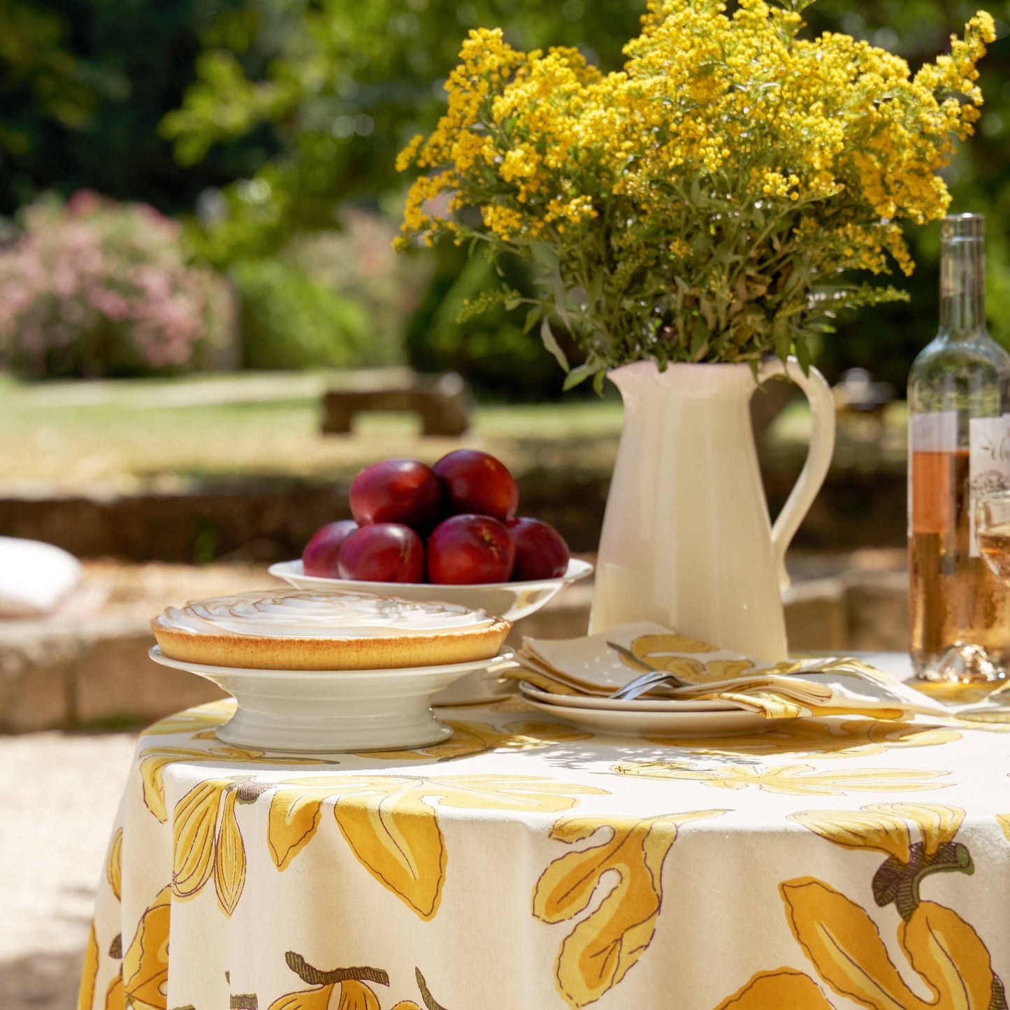 Fig Citrine Tablecloth: 71" x 142"