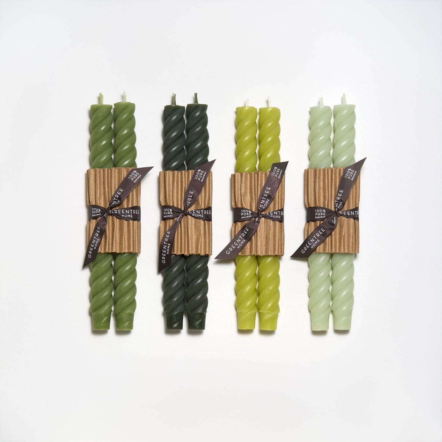 10" Rope Taper Candles: Antique