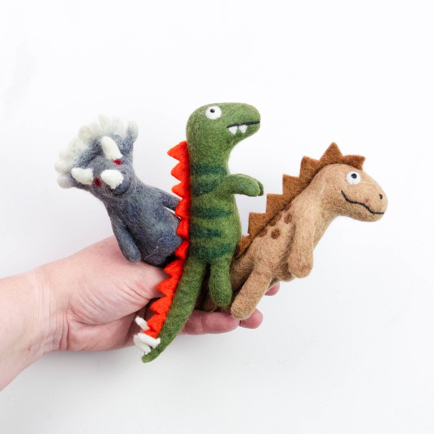 Felt Dinosaur Finger Puppets, 6 for $31.50