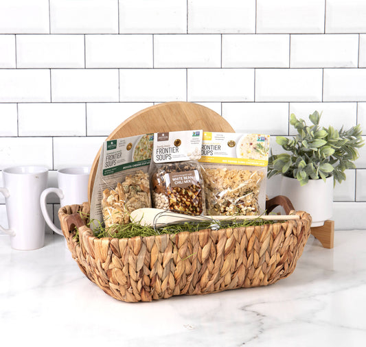 Rectangular Hyacinth Tub Basket w/wood handles