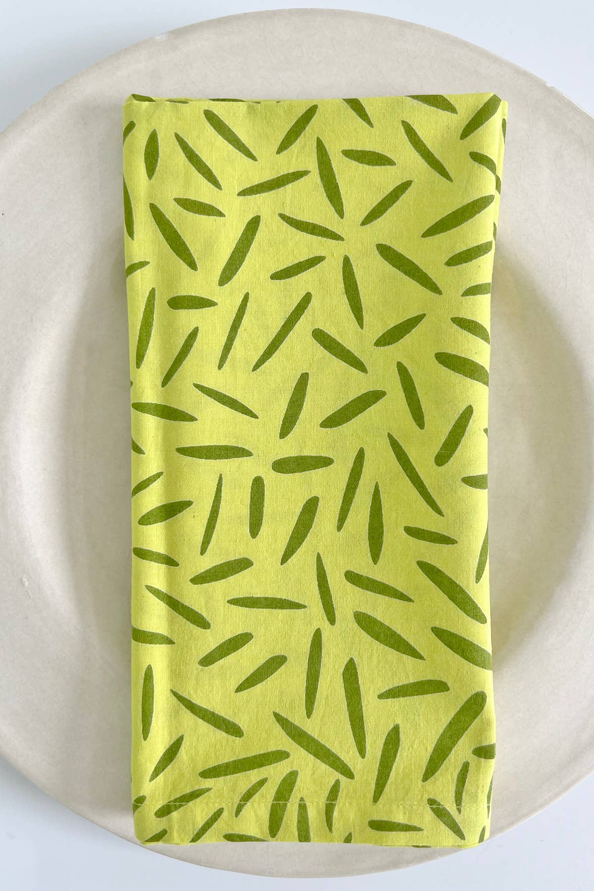 Napkins (Set of 4): Small Totem Brown/Citron