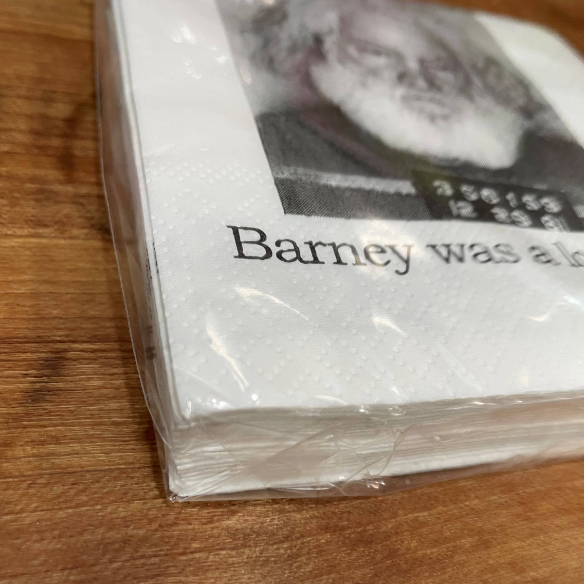 Big House Cocktail Napkins, Barney was a lost Claus.