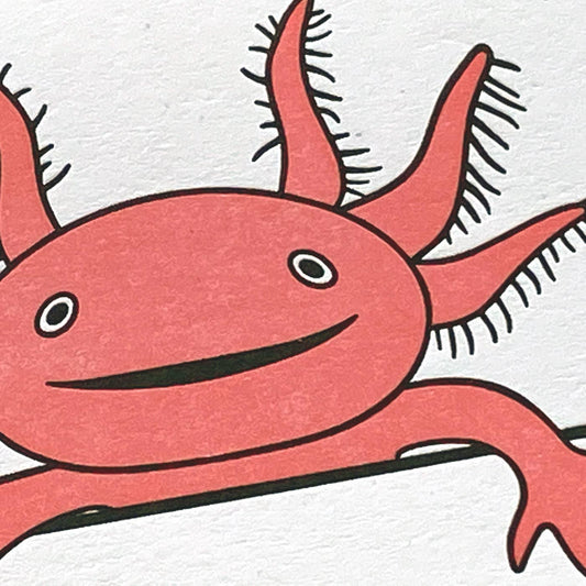 Axolotl Thanks Greeting Card