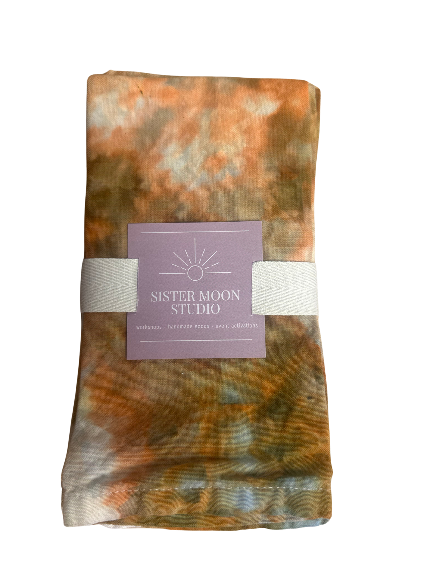Sistermoon Napkins Green and Soft Orange