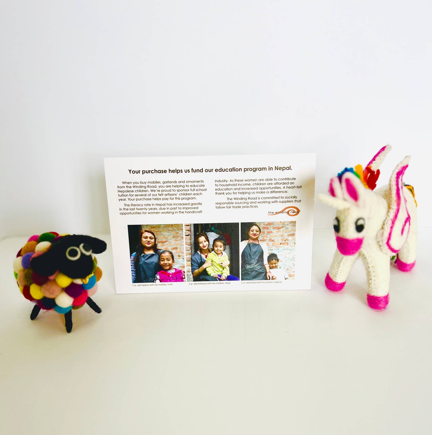Finger Puppets - Felt Pink Fairy Cottage