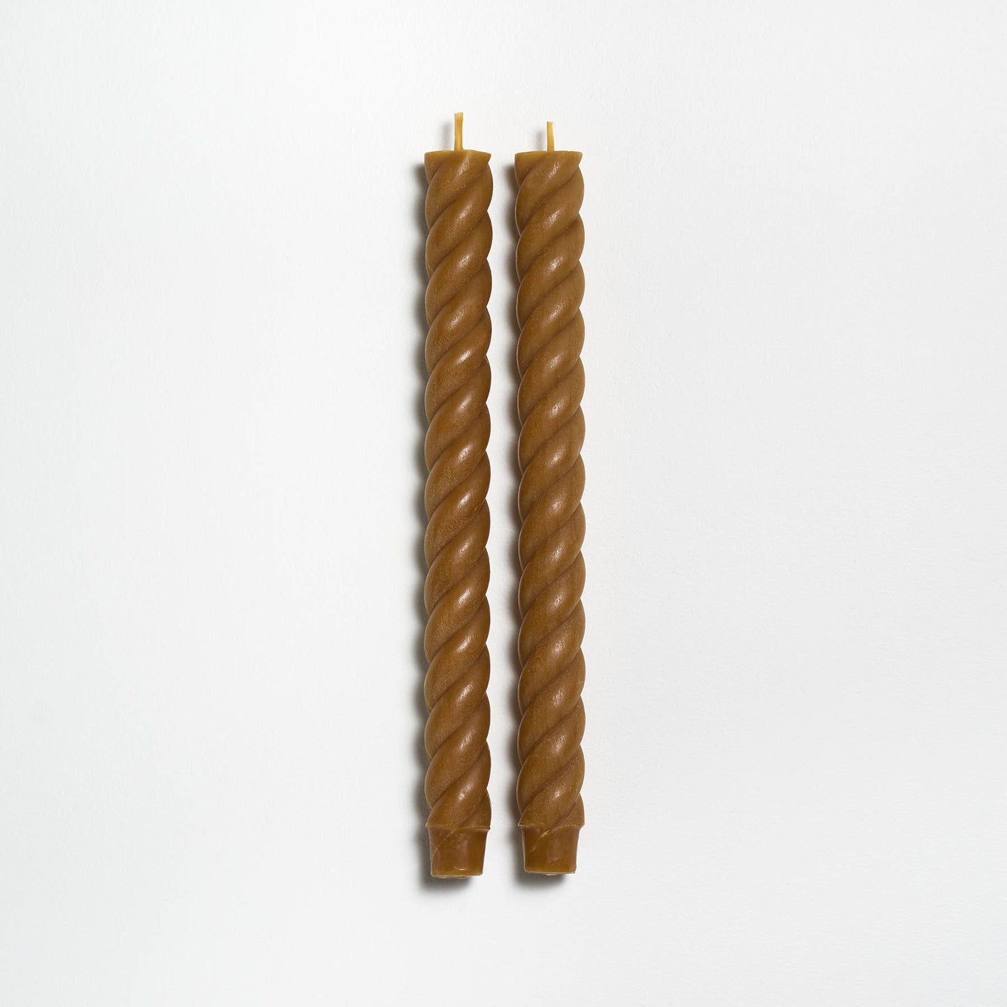 10" Rope Taper Candles: Terra-cotta