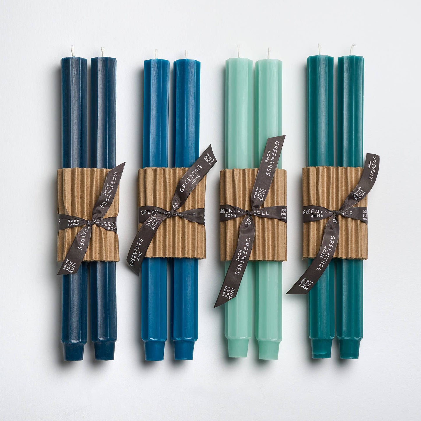 12" Fluted Church Tapers: Wild plum