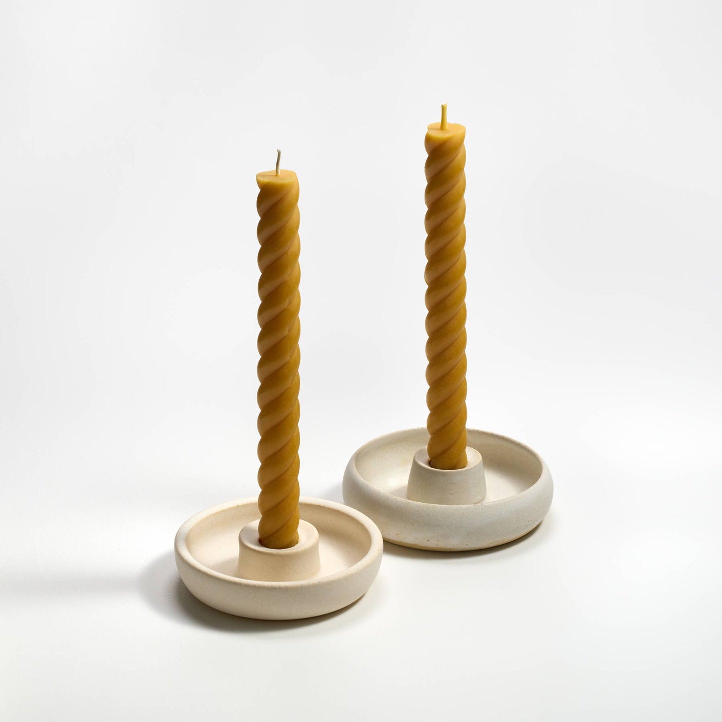 10" Rope Taper Candles: Terra-cotta
