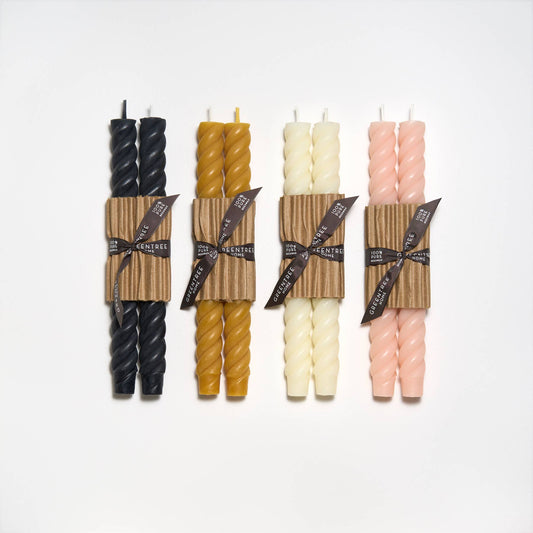 10" Rope Taper Candles: Celadon