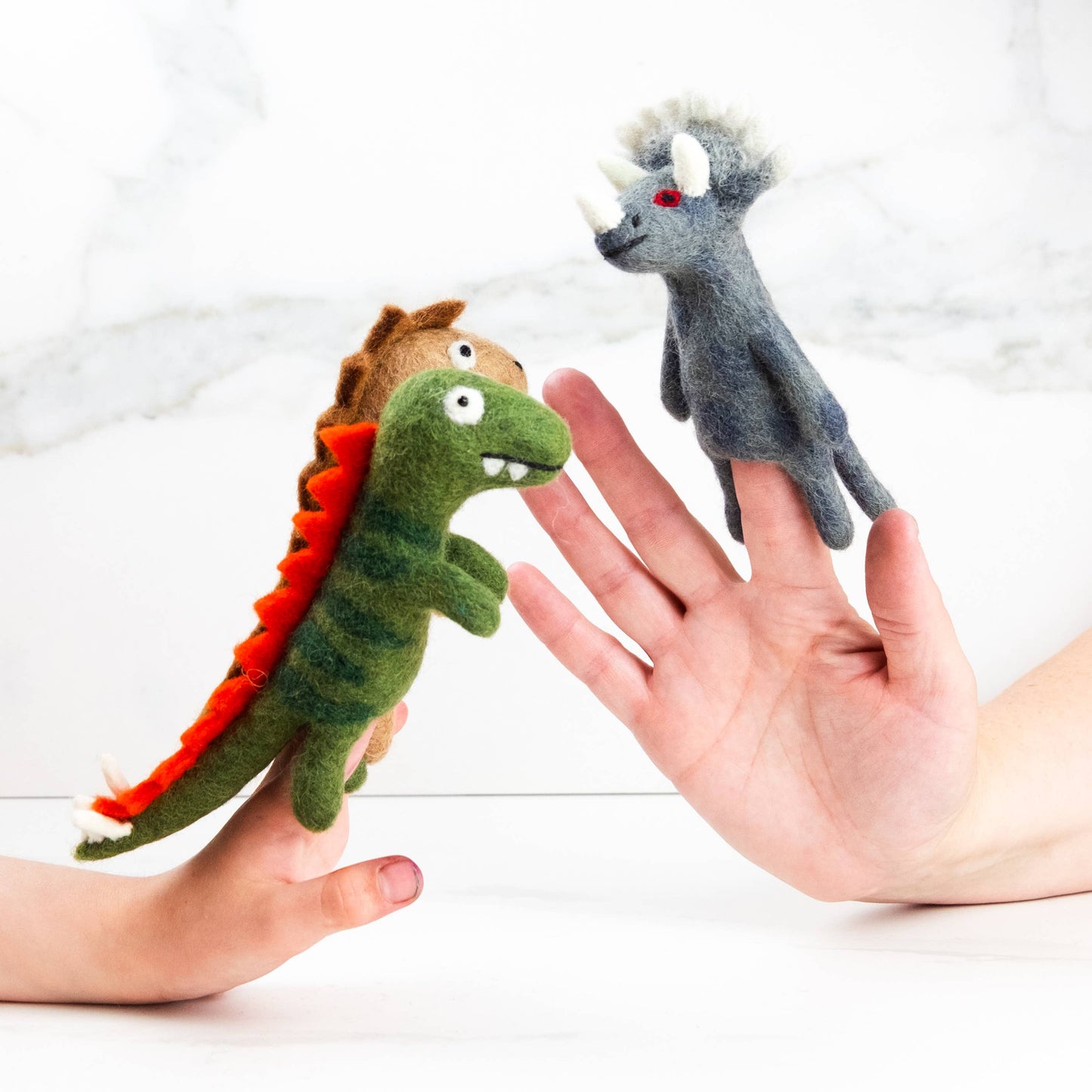 Felt Dinosaur Finger Puppets, 6 for $31.50