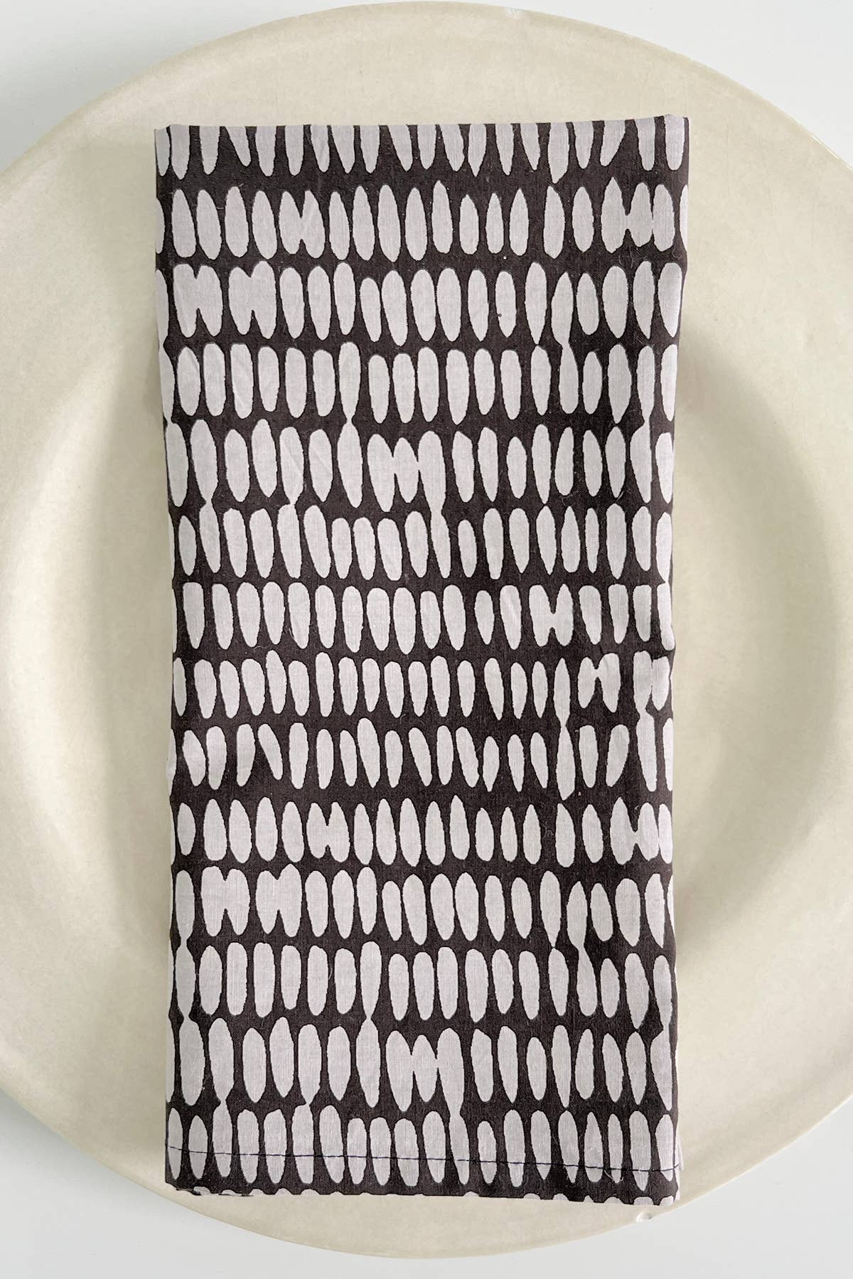 Napkins (Set of 4): Sonnet Black/Khaki