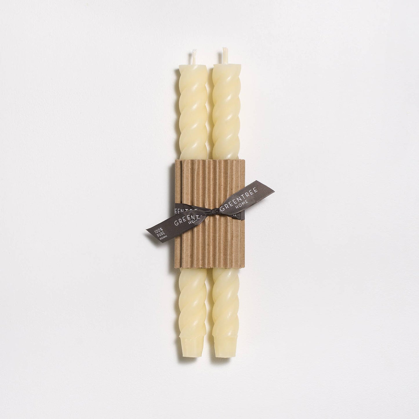 10" Rope Taper Candles: Terra-cotta