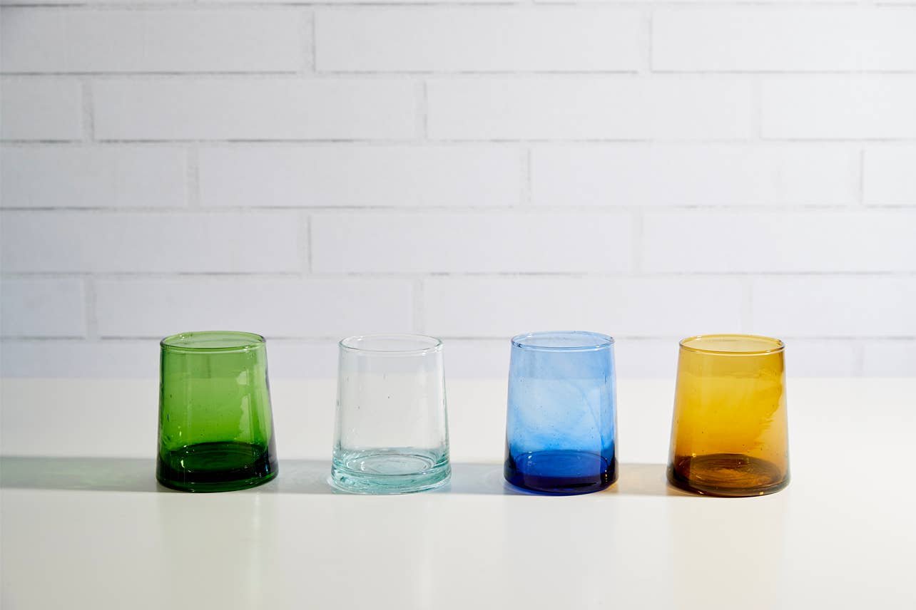 Moroccan Cone Glassware Small - Green
