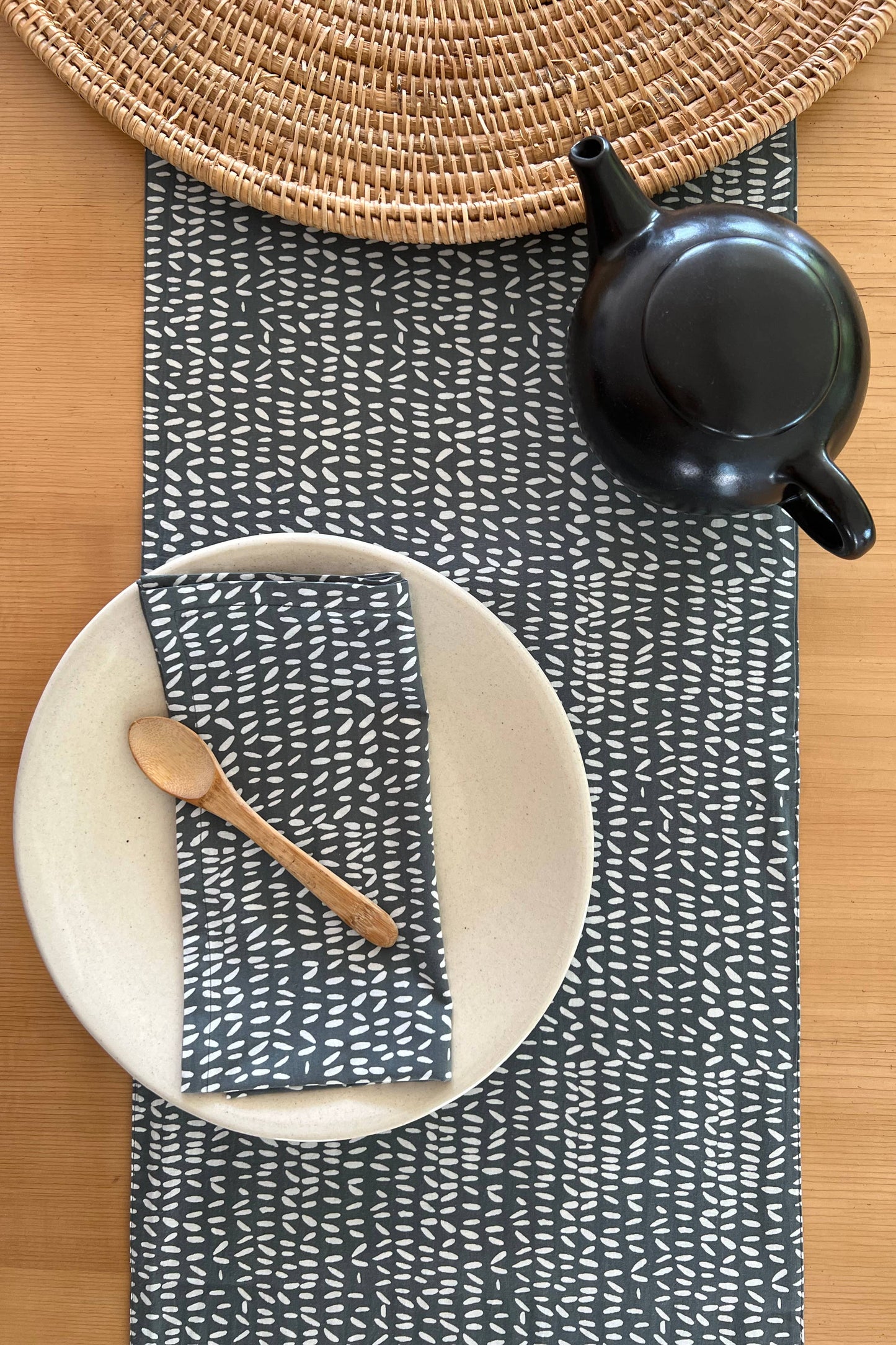 Napkins (Set of 4): Sonnet Black/Khaki