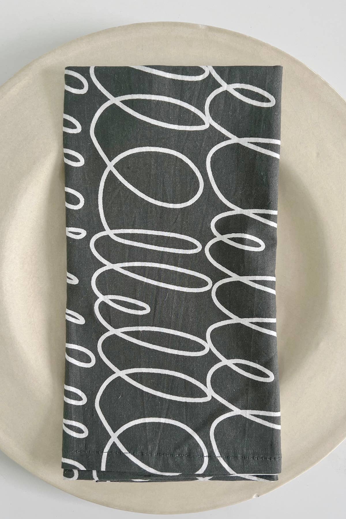Napkins (Set of 4): Sonnet Black/Khaki