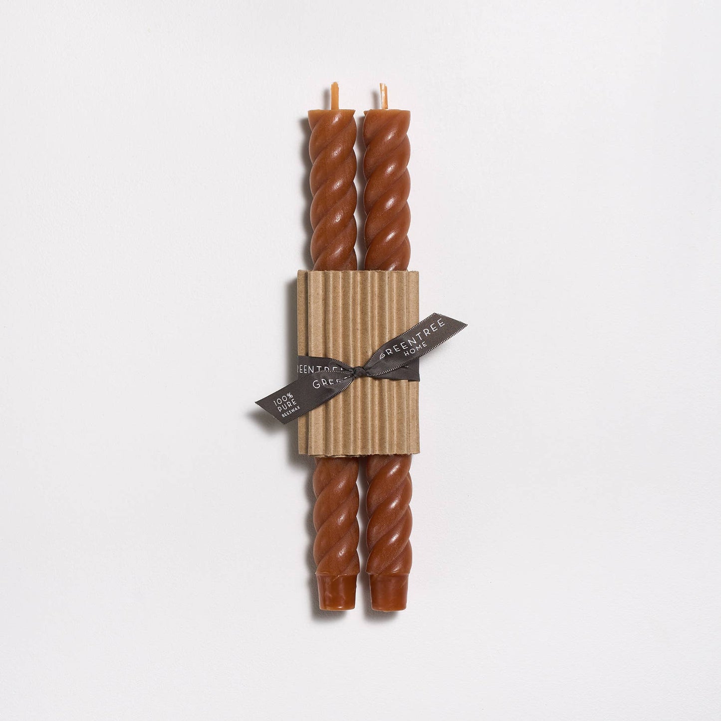 10" Rope Taper Candles: Terra-cotta
