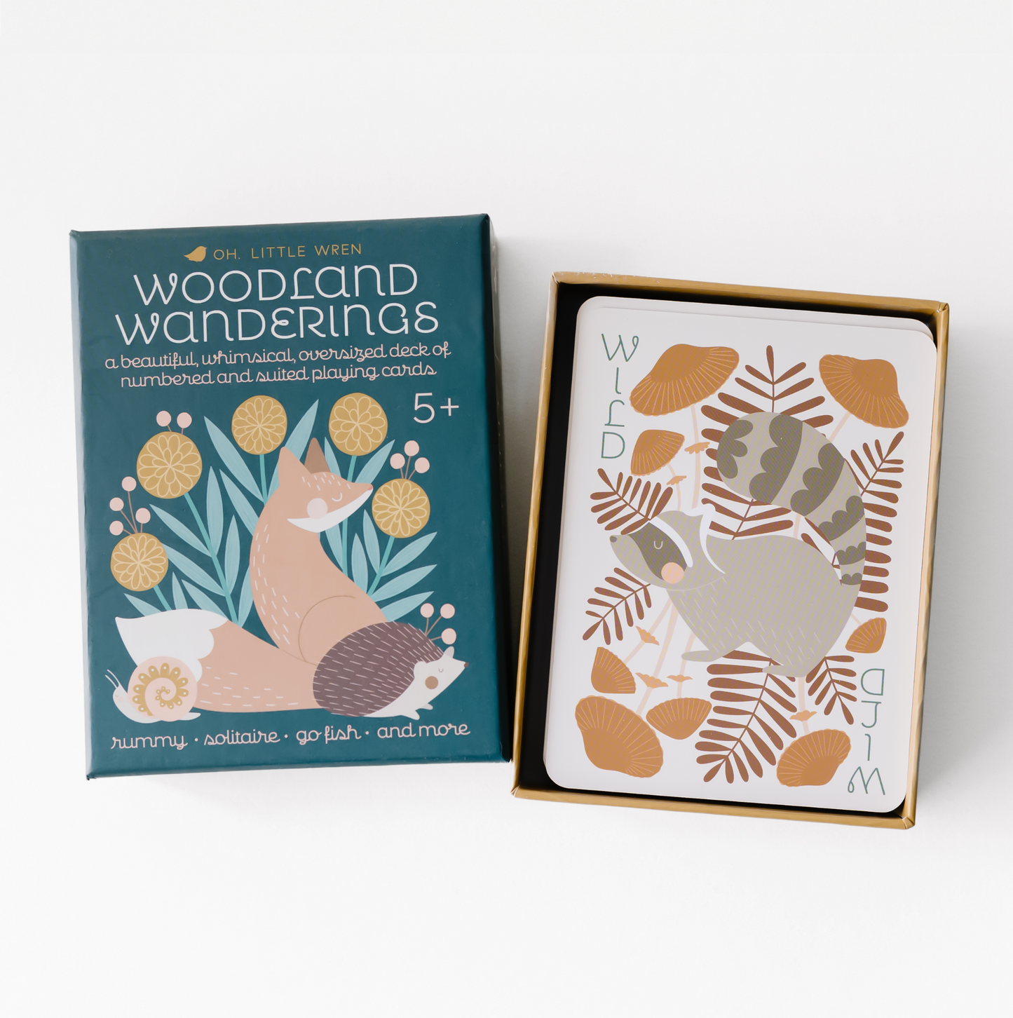 Woodland Animals Playing Cards Deck | Kids Stocking Stuffer