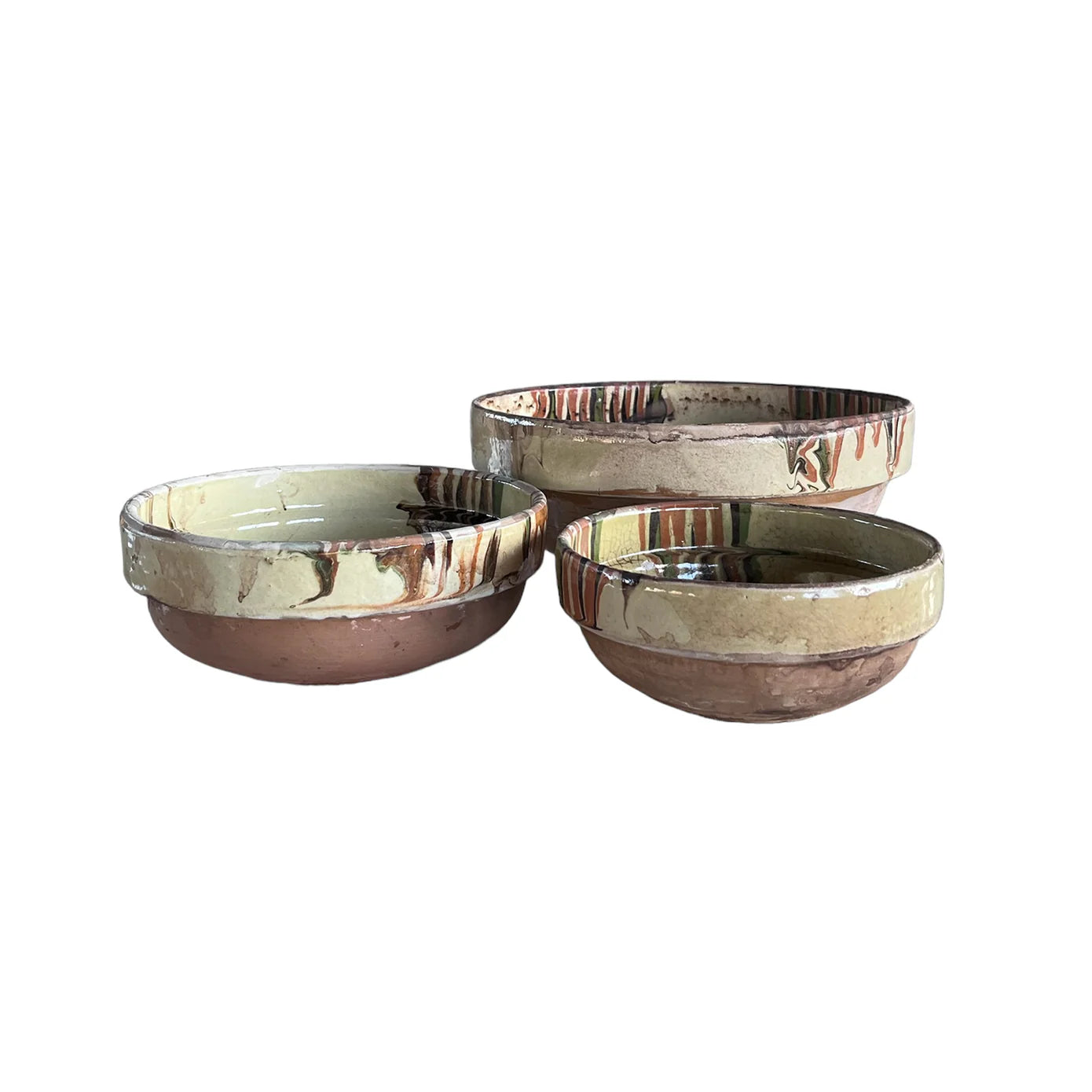 Cottage Crafted Marbleized Medium Cream Bowl