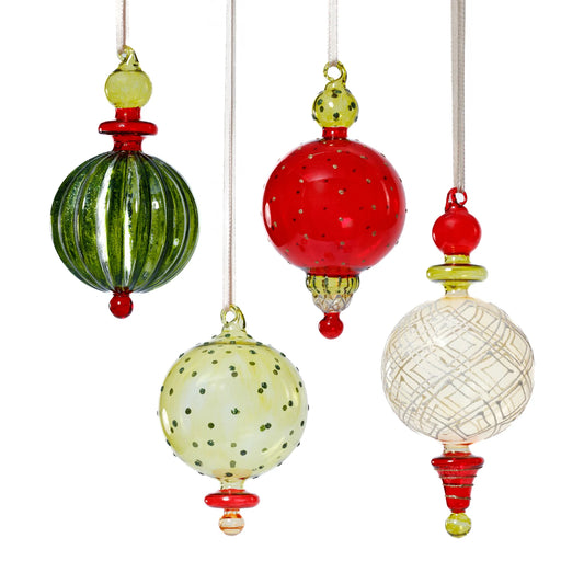 Clear Sparkle Festive Ornament