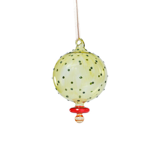 Green Dot Festive Ornament