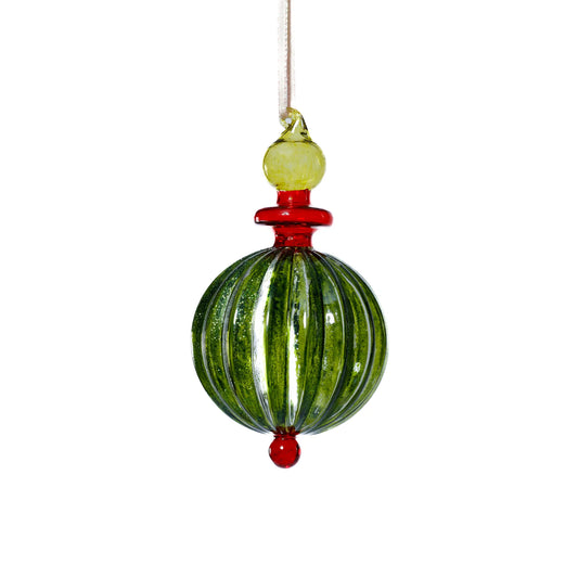 Green Glass Festive Ornament