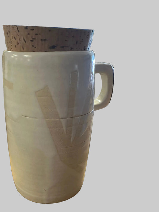 Susan Gregory Travel Mug - Cream