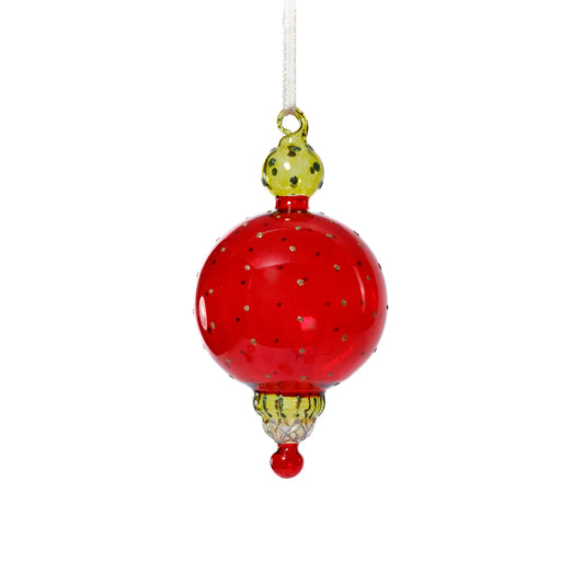 Red Glass Festive Ornament