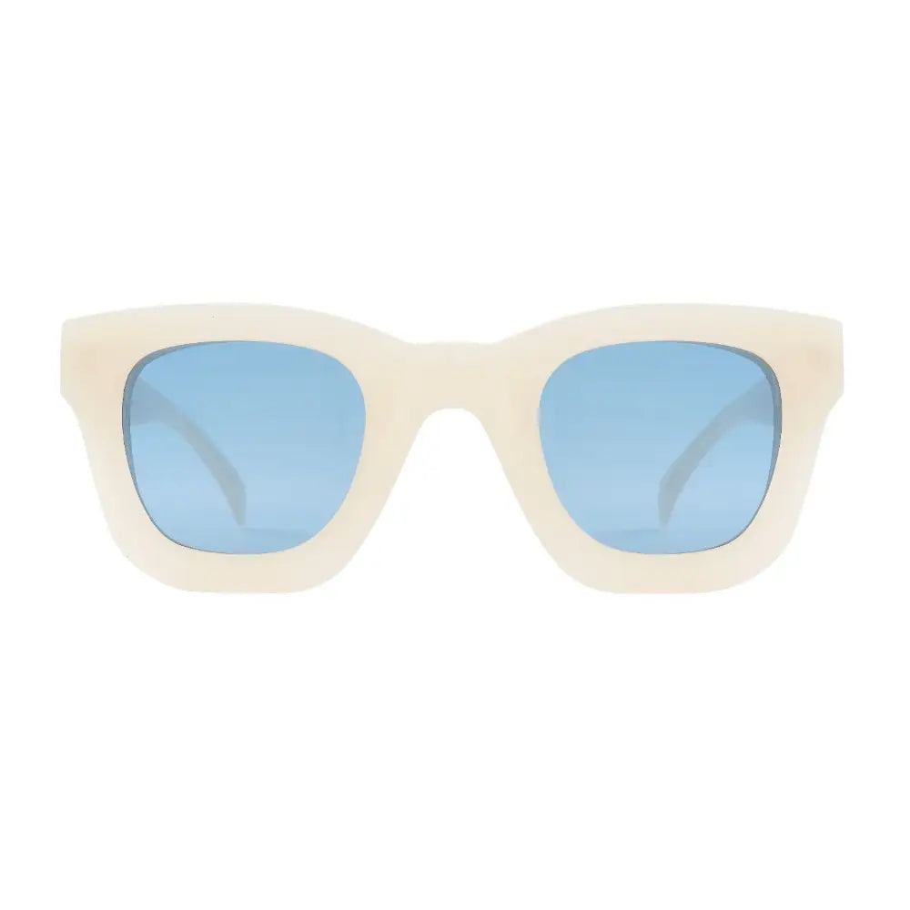 Ronan Ivory w/Blue Lens Sunglasses