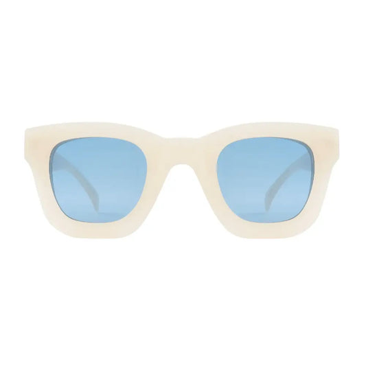 Ronan Ivory w/Blue Lens Sunglasses