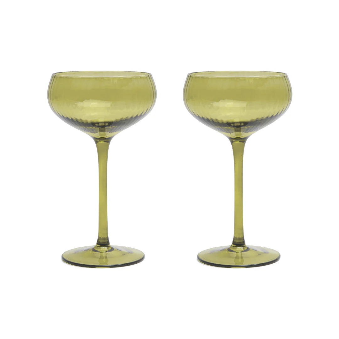 Lou Coupe Set of 2 - Olive