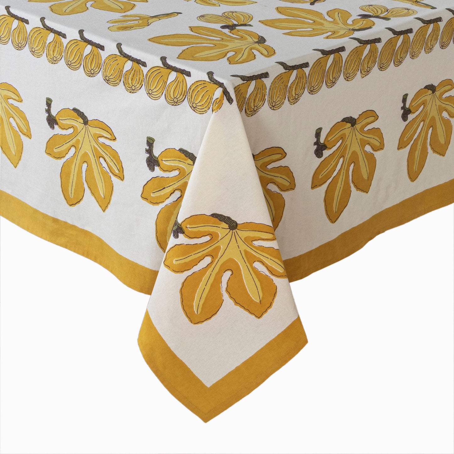 Fig Citrine Tablecloth: 71" x 142"