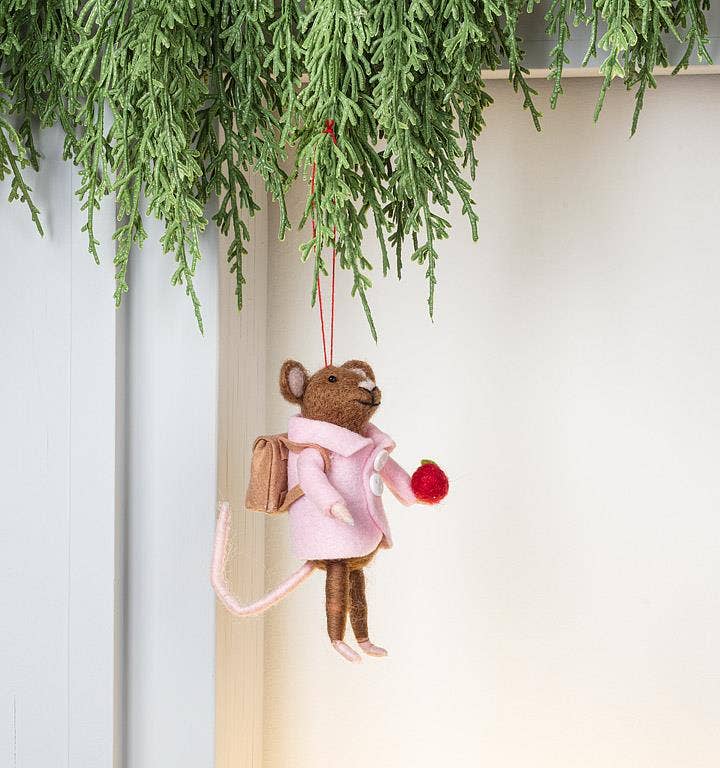 Teacher's Pet Mouse Ornament