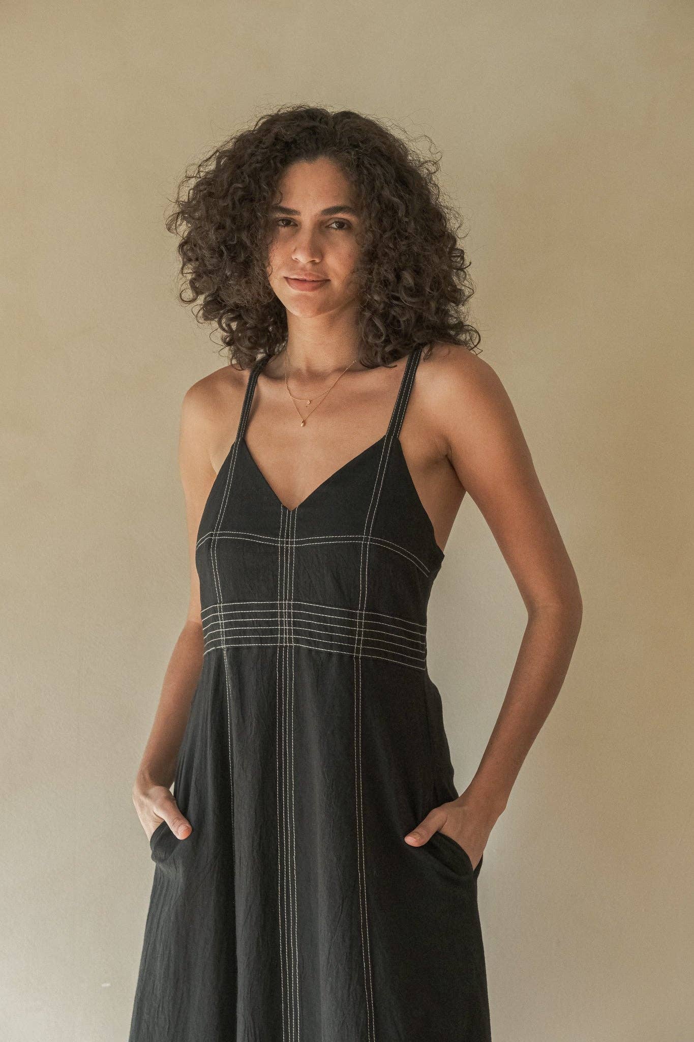 Eva Maxi Dress - Black: Black / Medium/Large