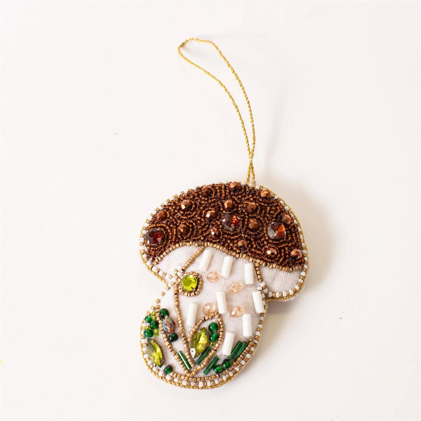 Beaded Mushroom Ornament