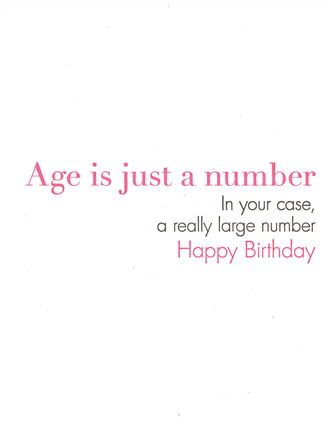 Number Birthday Greeting Card