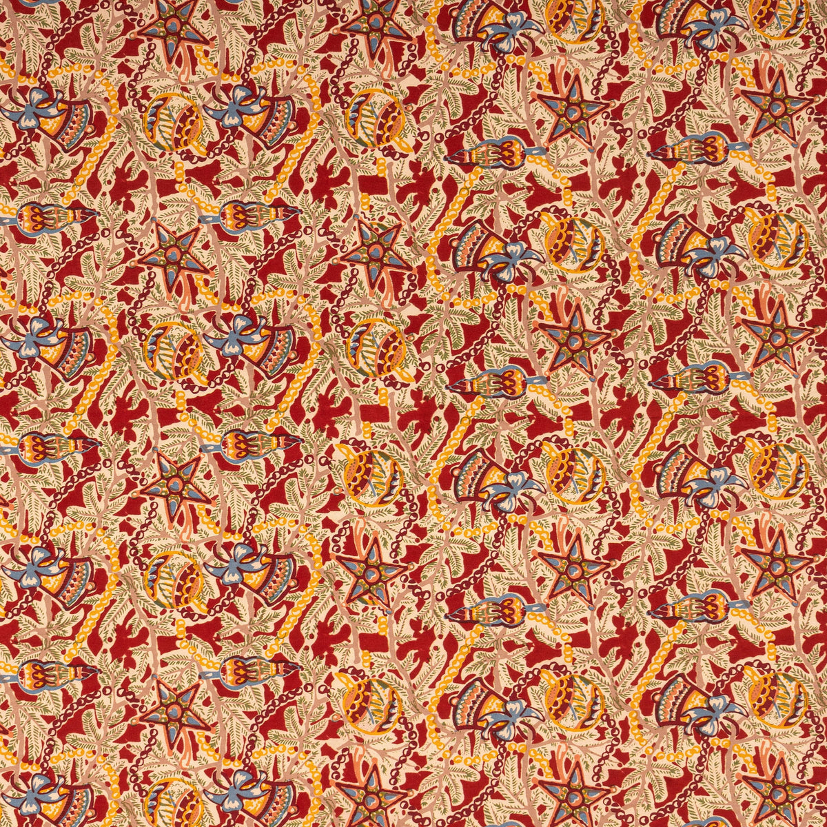 Noel Red & Green | French Tablecloths: 71" x 106"