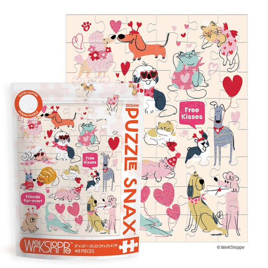 Friends Fur-Ever 48 Piece Puzzle Snax  | Valentine's Day