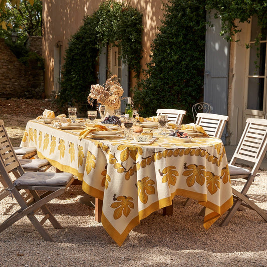 Fig Citrine Tablecloth: 71" x 142"