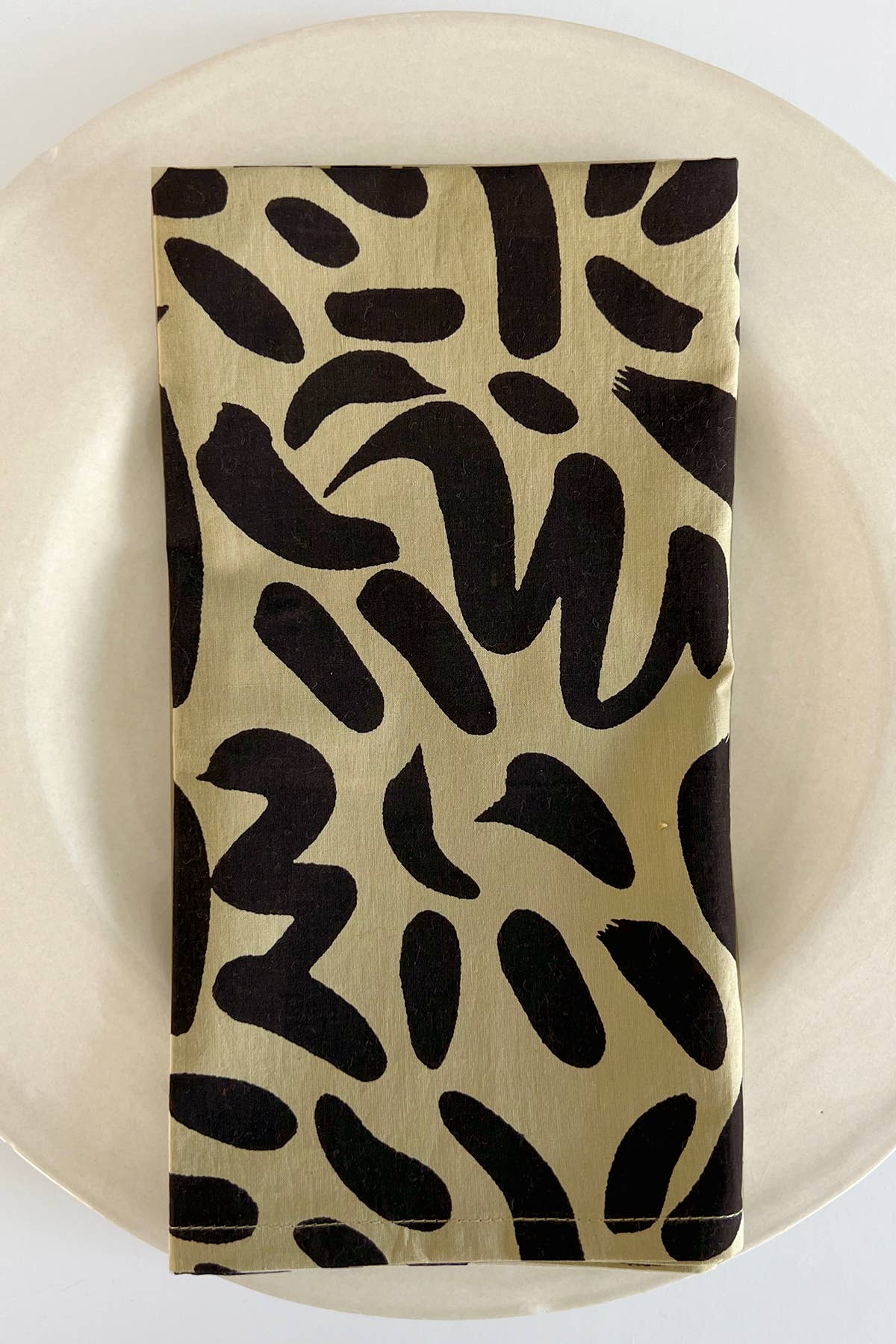 Napkins (Set of 4): Sonnet Black/Khaki
