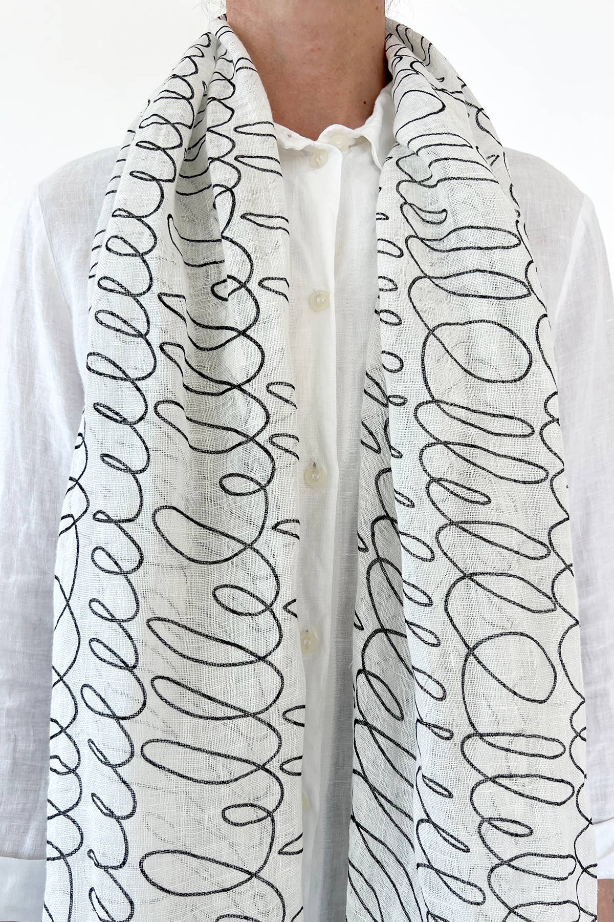 Linen Scarf: Story Acid