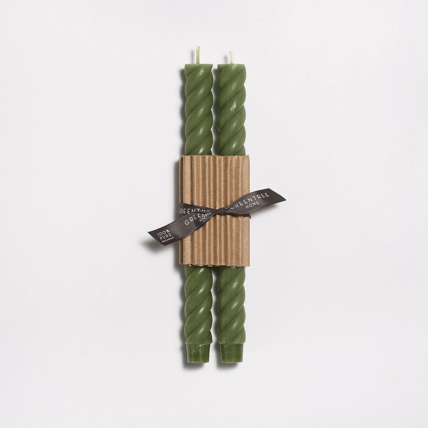 10" Rope Taper Candles: Terra-cotta