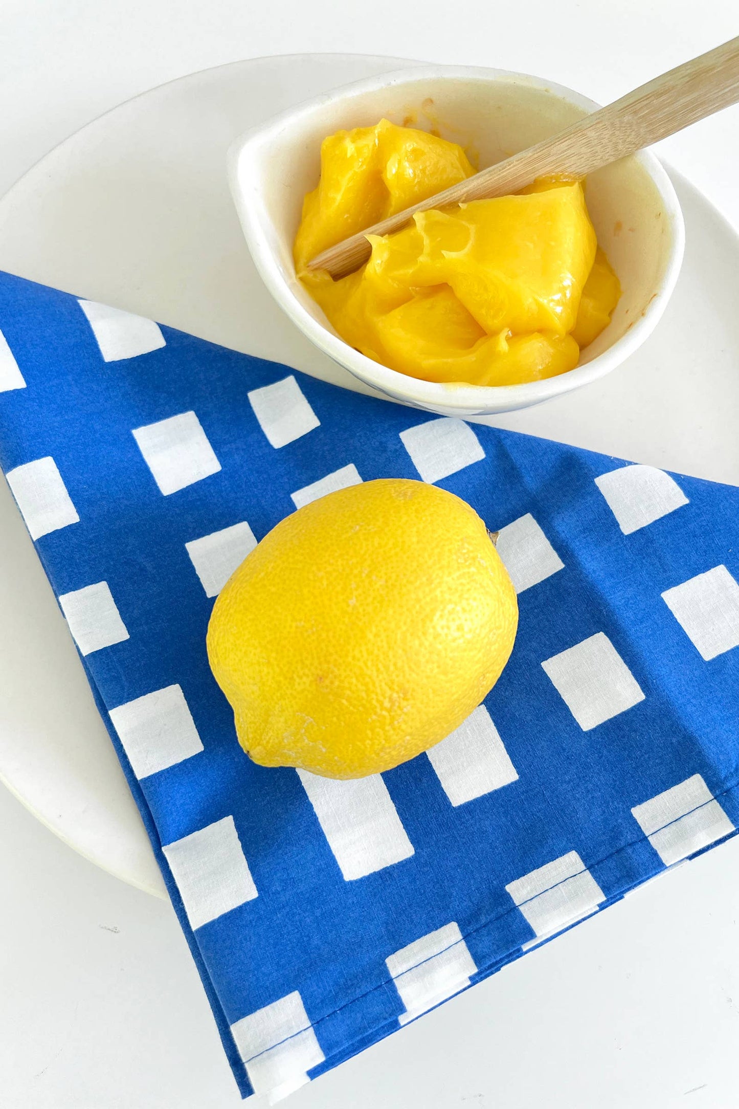 Napkins (Set of 4): Small Totem Brown/Citron