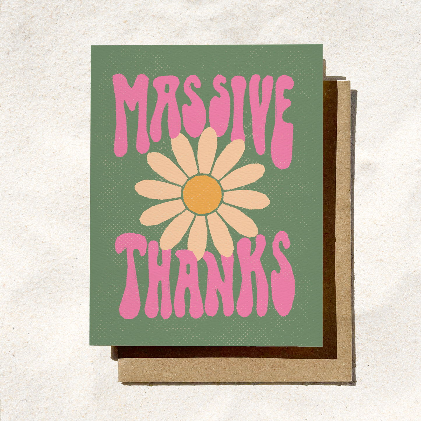 Massive Thanks Card | Flower Thank You Card | Appreciation